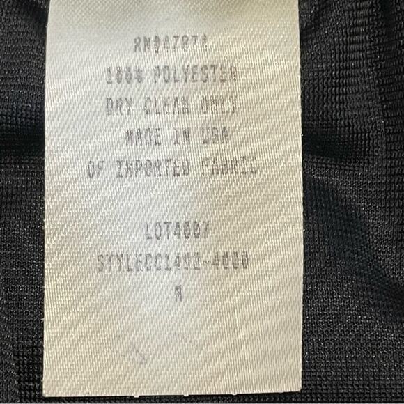 Vintage Diane Von Furstenberg Black Velvet Printed Pencil Skirt - size Medium - Picture 5 of 5